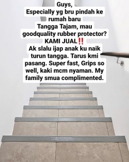 RUBBER STAIR GRIP (per Meter) 
