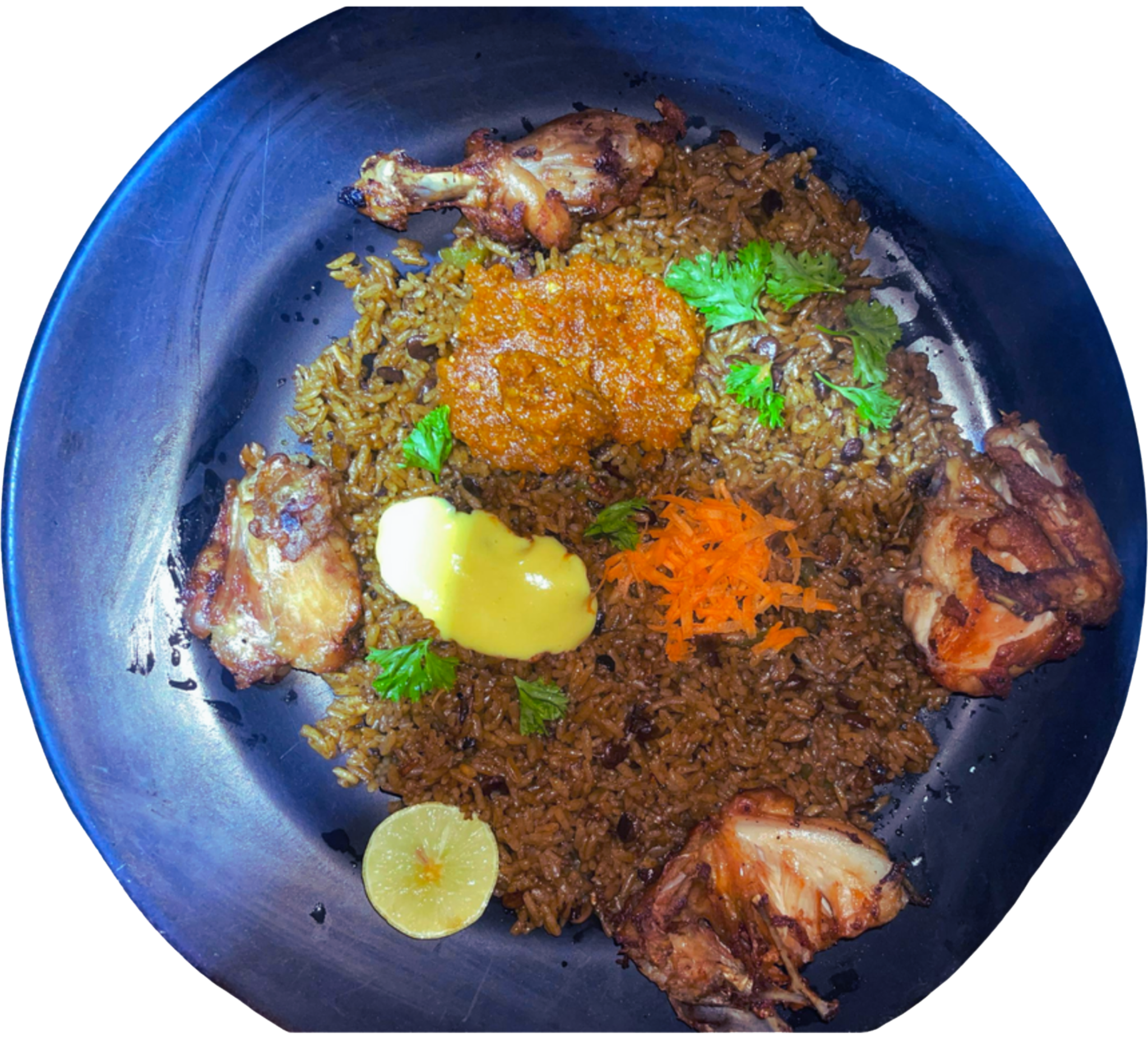Riz au soumbala au poulet_0
