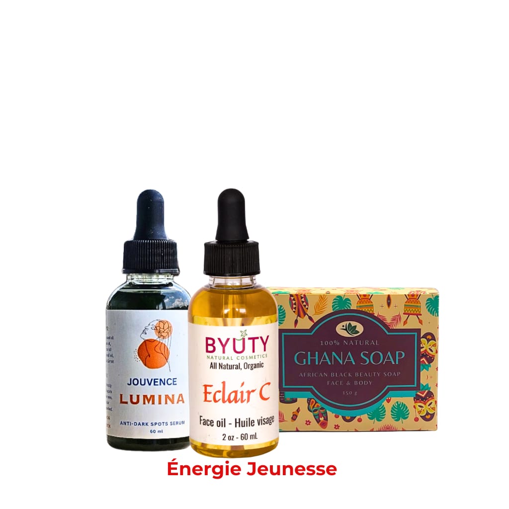 Purifiant & Eclaircissant (Jouvence Lumina + Éclair-C +Savon Noir Africain)