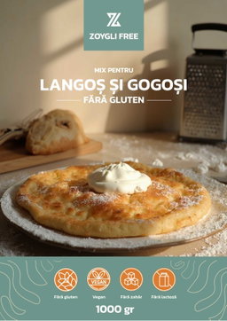 Mix pentru Langoş şi Gogoşi fără gluten 1000g