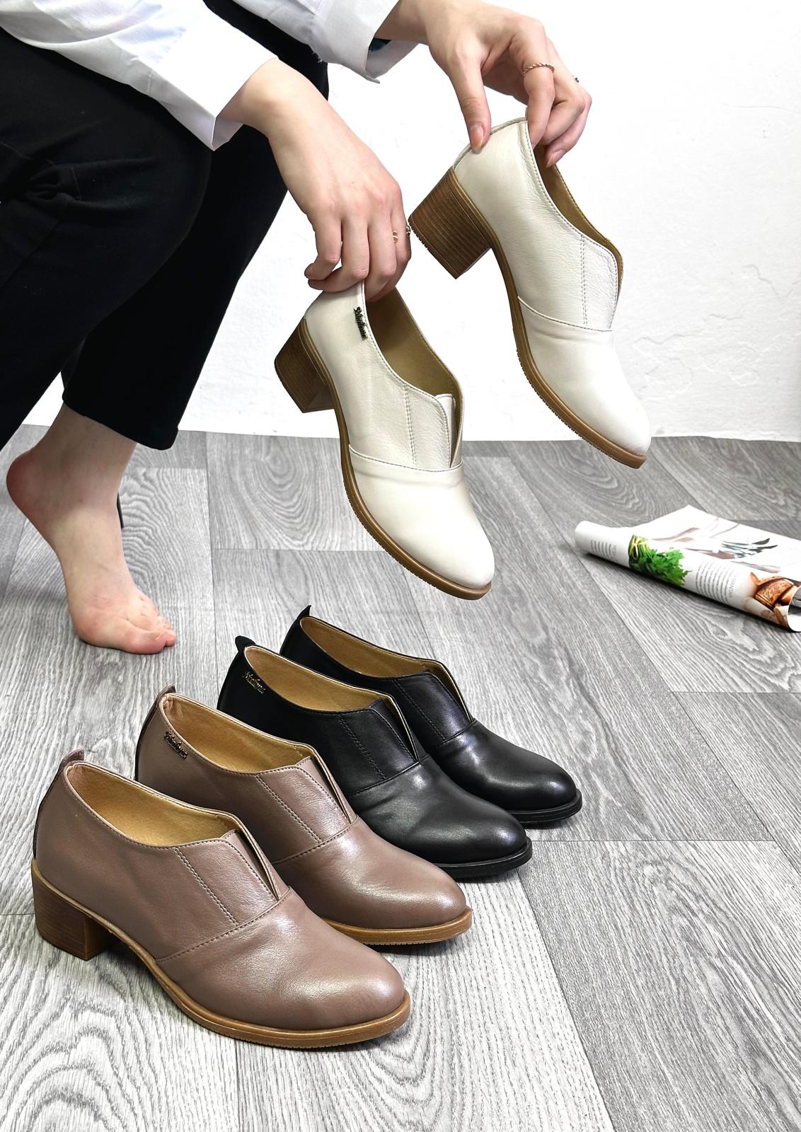 Natural leather medical shoes_1