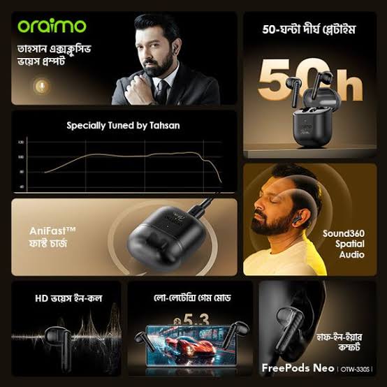 oraimo FreePods Neo x Tahsan True Wireless Earbuds_6