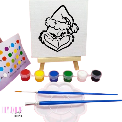 Mini Painting Canvas and Paint _2