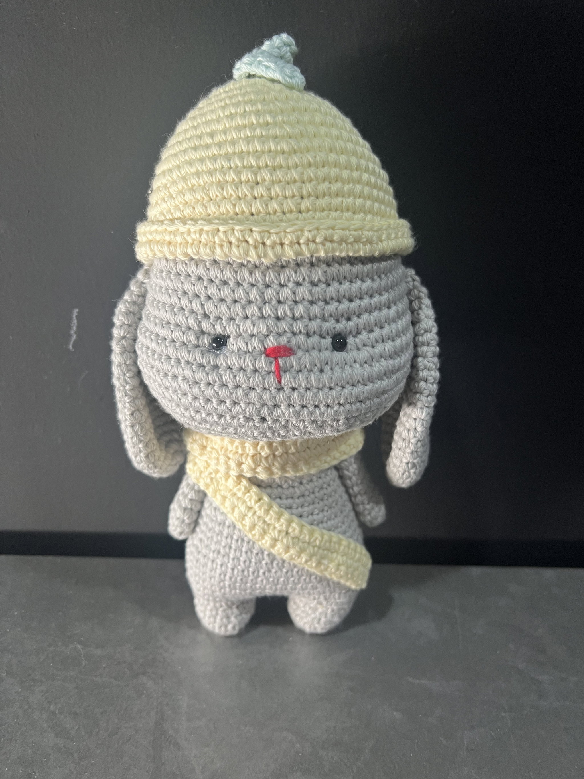 Peach & Lemon Bunny | Handmade Crochet Bunny | 100% Premium Cotton Yarn_10