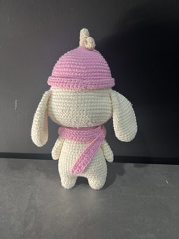 Peach & Lemon Bunny | Handmade Crochet Bunny | 100% Premium Cotton Yarn
