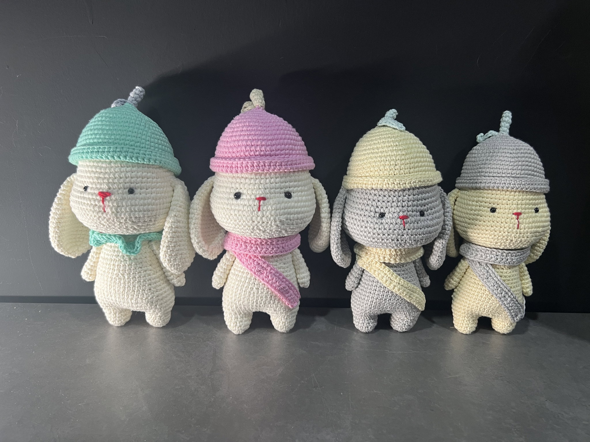 Peach & Lemon Bunny | Handmade Crochet Bunny | 100% Premium Cotton Yarn_1