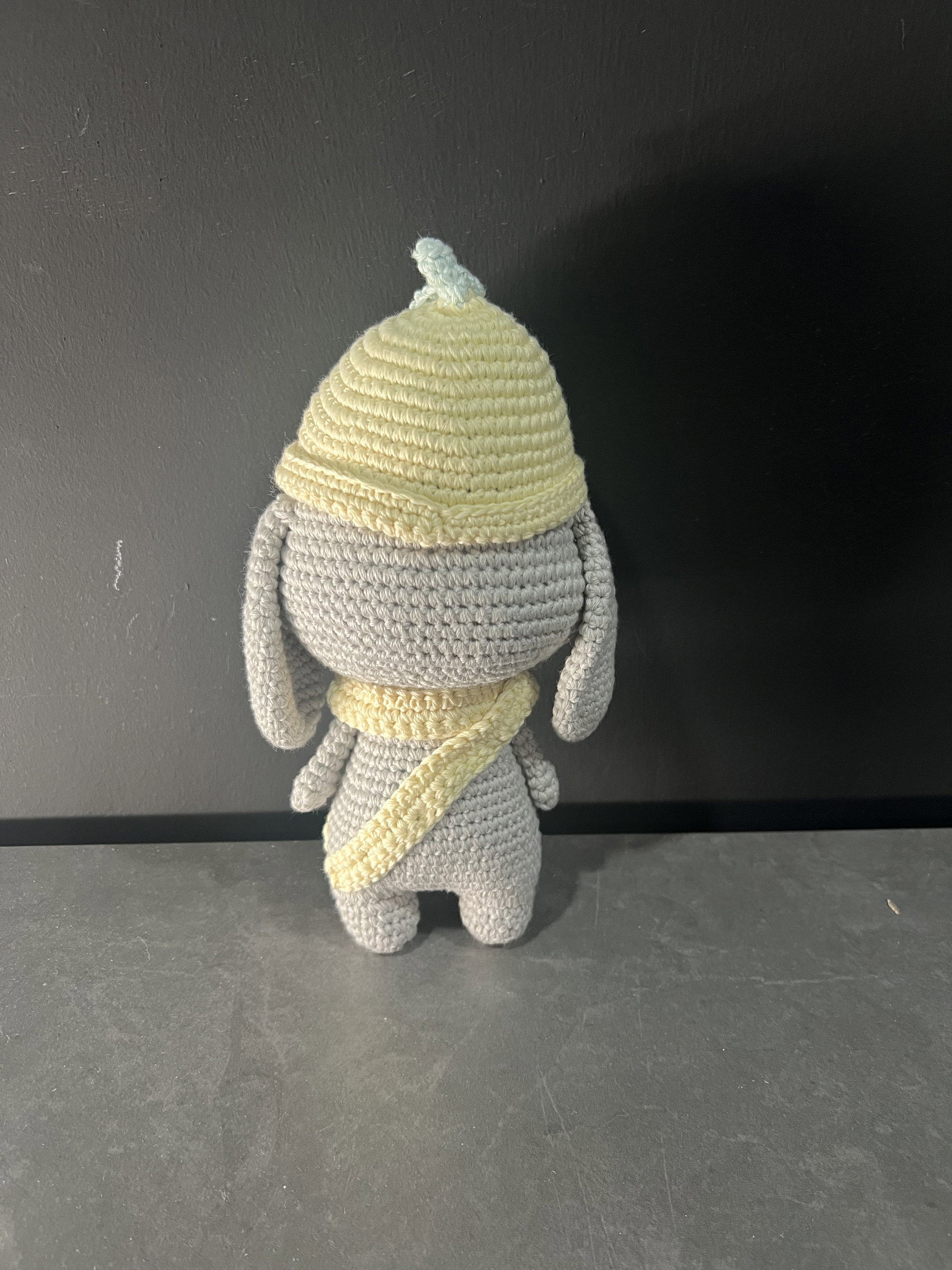 Peach & Lemon Bunny | Handmade Crochet Bunny | 100% Premium Cotton Yarn_12