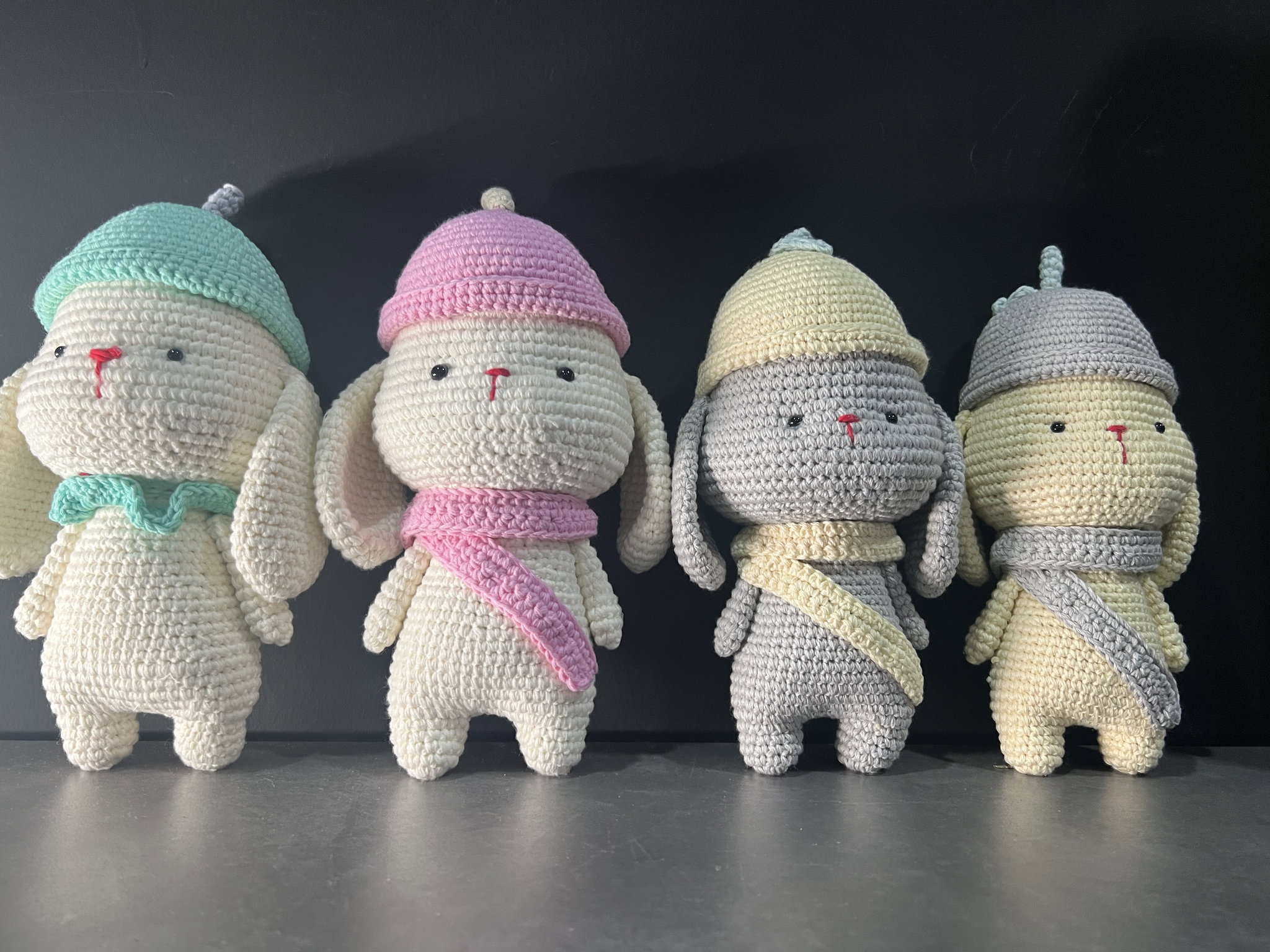 Peach & Lemon Bunny | Handmade Crochet Bunny | 100% Premium Cotton Yarn_2