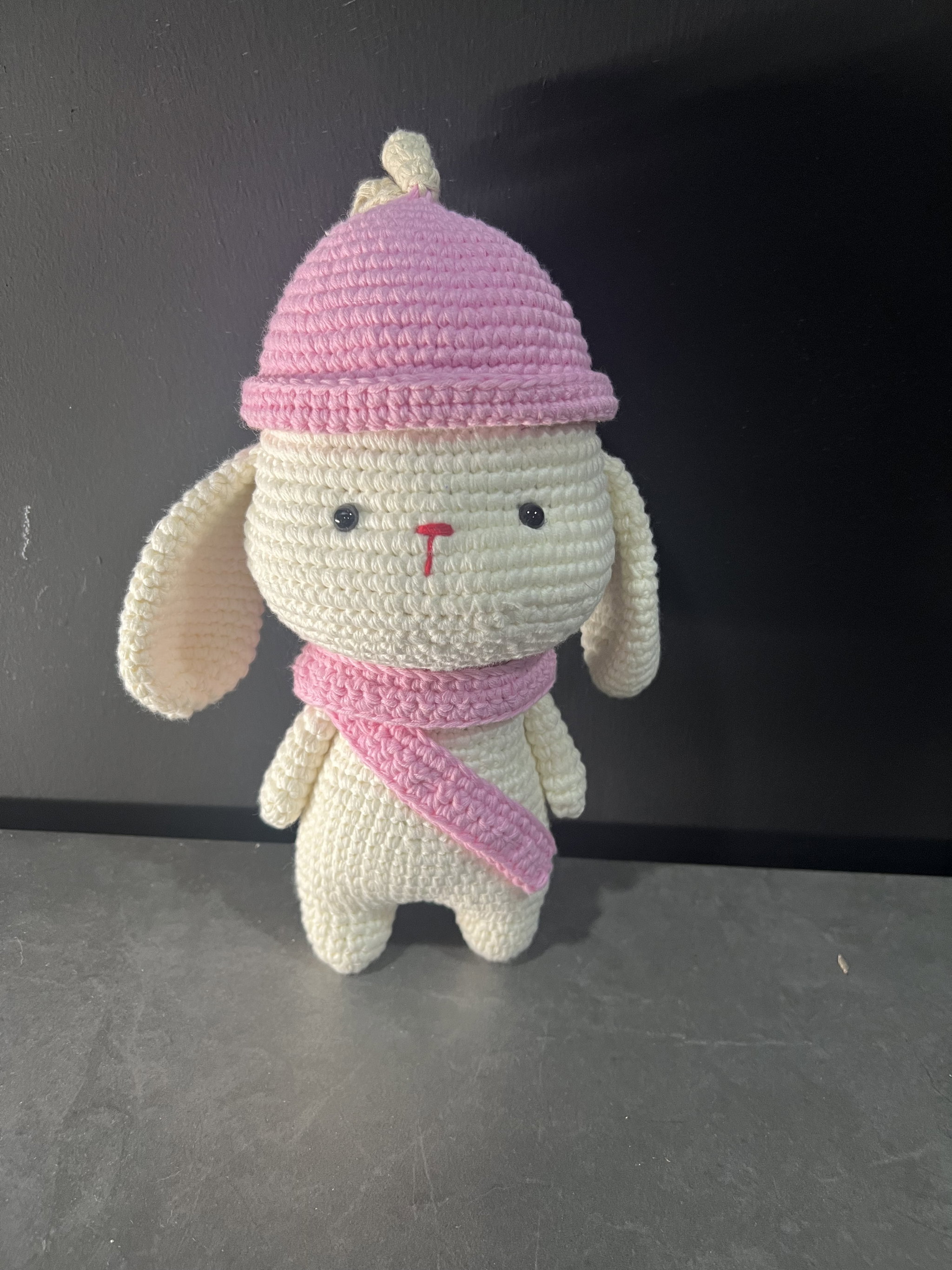 Peach & Lemon Bunny | Handmade Crochet Bunny | 100% Premium Cotton Yarn_6