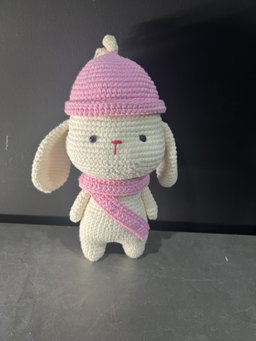 Peach & Lemon Bunny | Handmade Crochet Bunny | 100% Premium Cotton Yarn