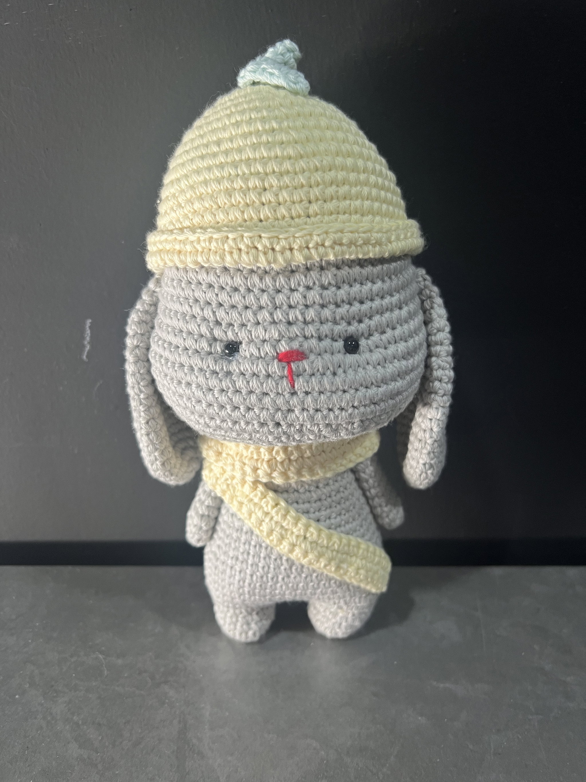 Peach & Lemon Bunny | Handmade Crochet Bunny | 100% Premium Cotton Yarn_11