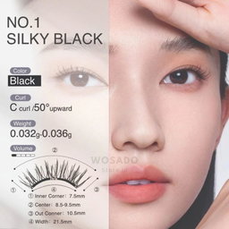 SILKY BLACK MAGNETIC EYELASHES 