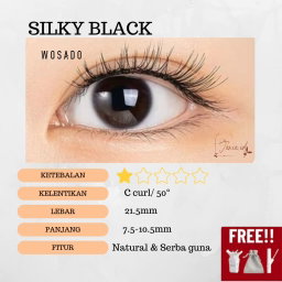 SILKY BLACK MAGNETIC EYELASHES 