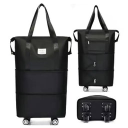 MULTI-FUNCTIONAL EXPANDABLE TRAVEL BAG WITH REMOVABLE WHEELS 