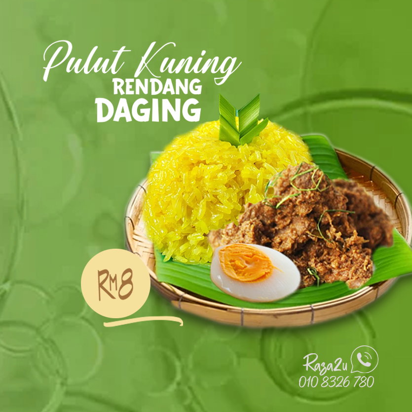 Pulut Kuning Rendang Daging_0