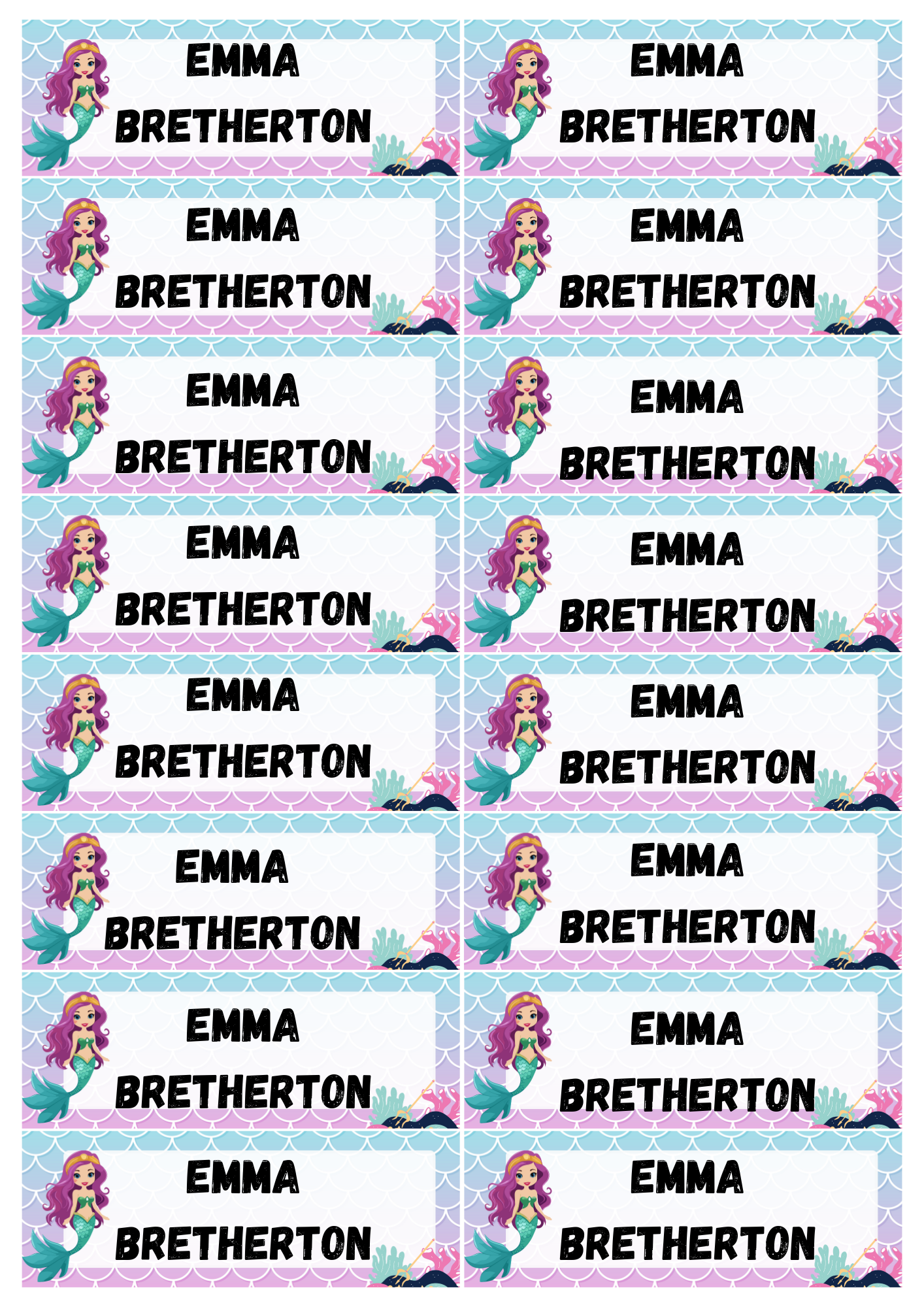 Pre School Stationery 80 labels _1