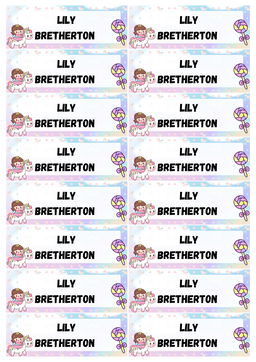 Pre School Stationery 80 labels 