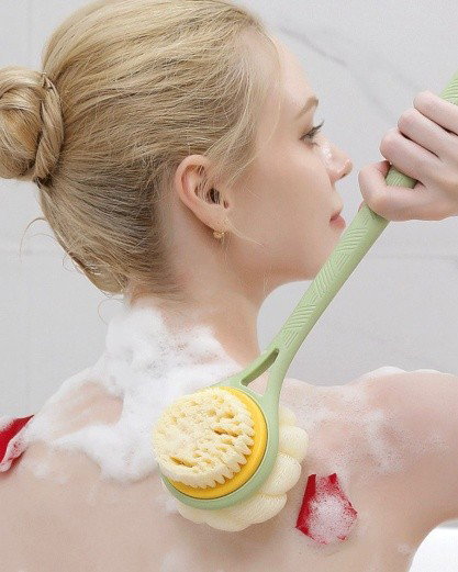 Double Sided Scrub Brush Body Massage Bath Brush_2