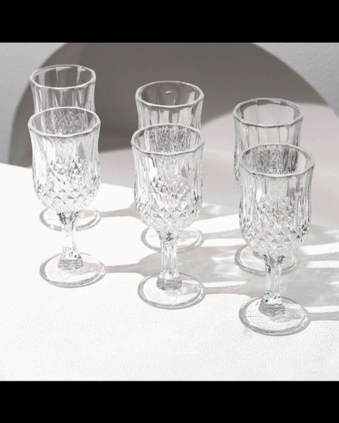 Crystal Clear Wine Glass Set of 6pcs_2