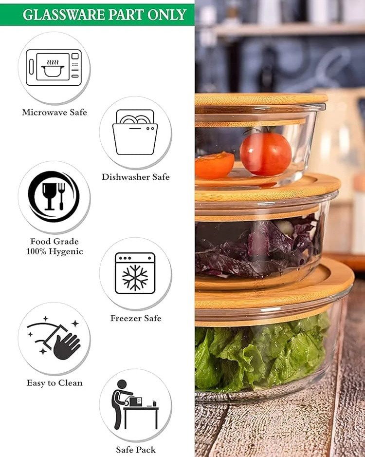 Round Glass Container with Bamboo Lid_2