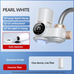 Tap Filters High Quality White Silver Activated Carbon Water Purifier for Faucet for Kitchen Bathroom