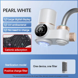 Tap Filters High Quality White Silver Activated Carbon Water Purifier for Faucet for Kitchen Bathroom