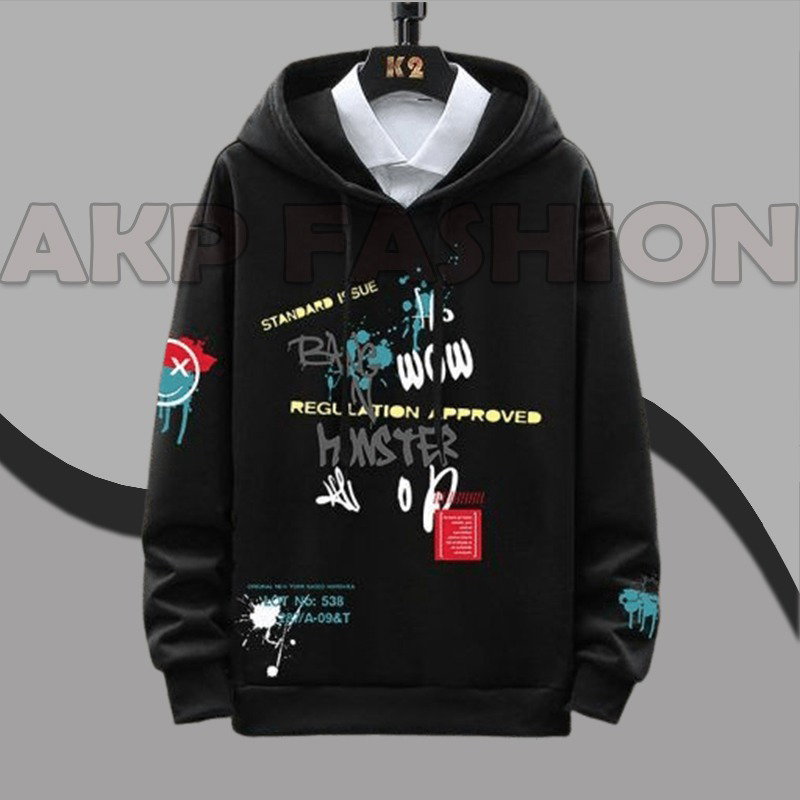 Stylish Color Combined Hoodie_1