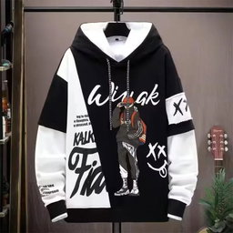 Stylish Color Combined Hoodie