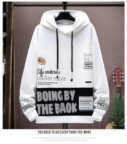 Stylish Color Combined Hoodie
