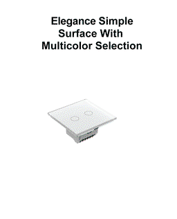 Panneau simple 2 commandes blanc