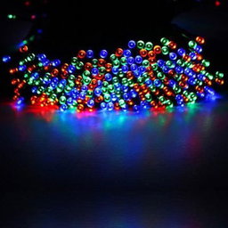 Guirlande Lumineuse Solaire  - 50m 500 LED Multicolore - Extérieur-Intérieur