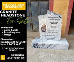 Granite memorial headstone tombstone