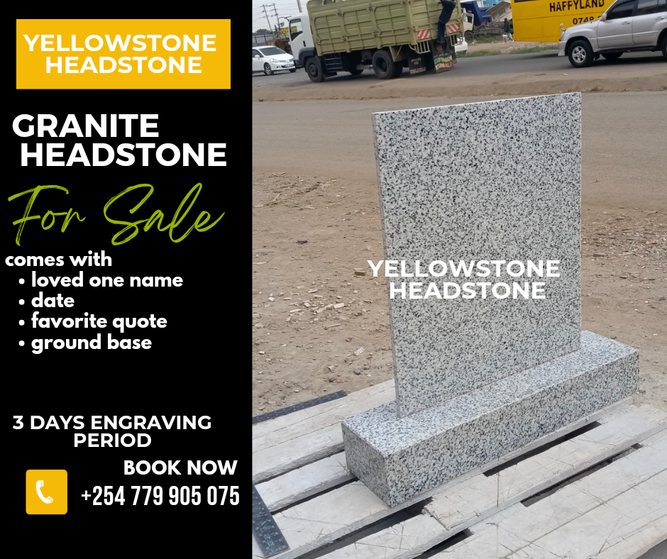 White eldo granite upright rectangular  headstone_1