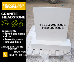 White galaxy memorial headstone
