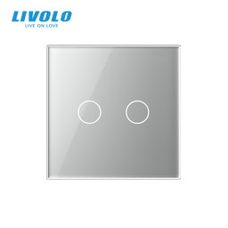 Panneau simple 2 commandes gris