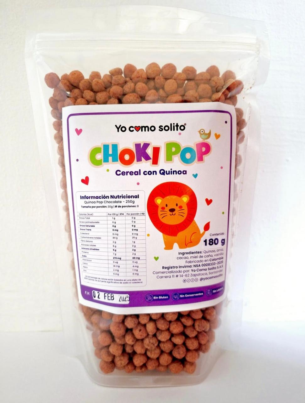 Choki Pop (cereal con quinoa) x 180g_0