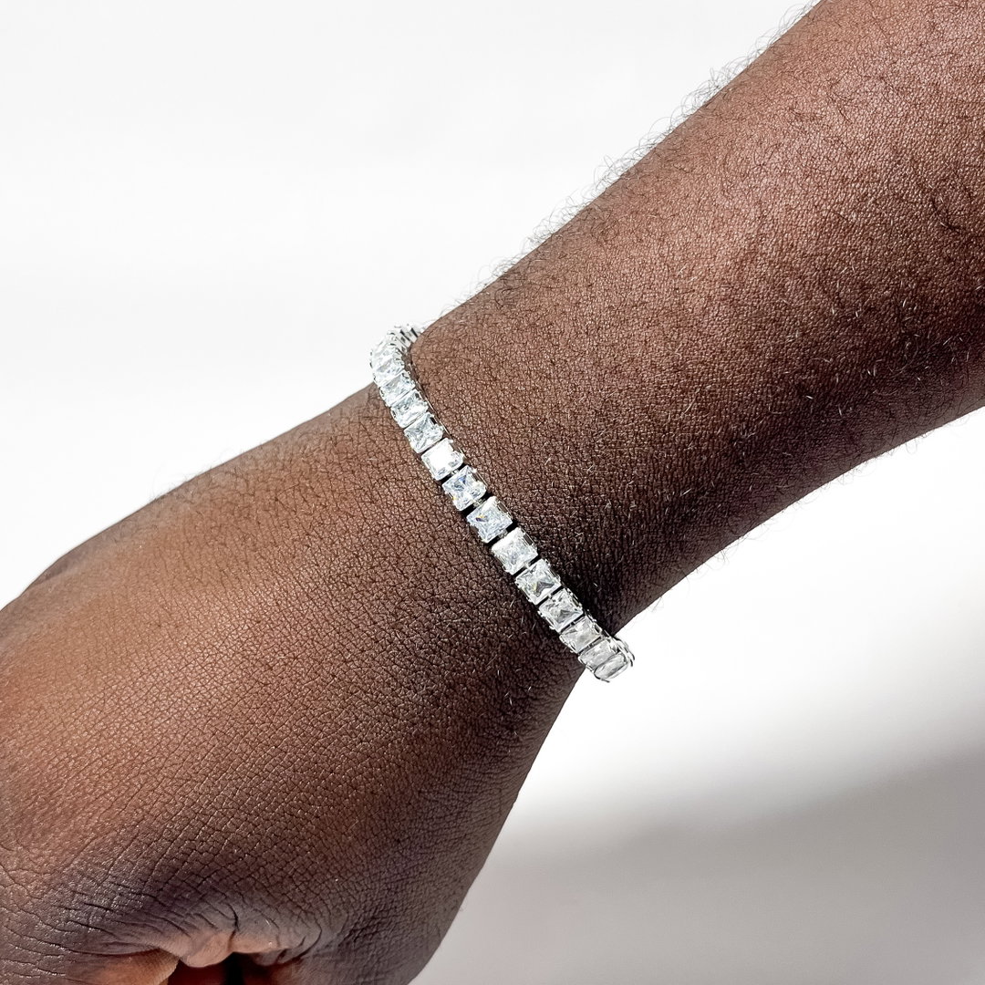 Cubic zirconia diamond bracelet 