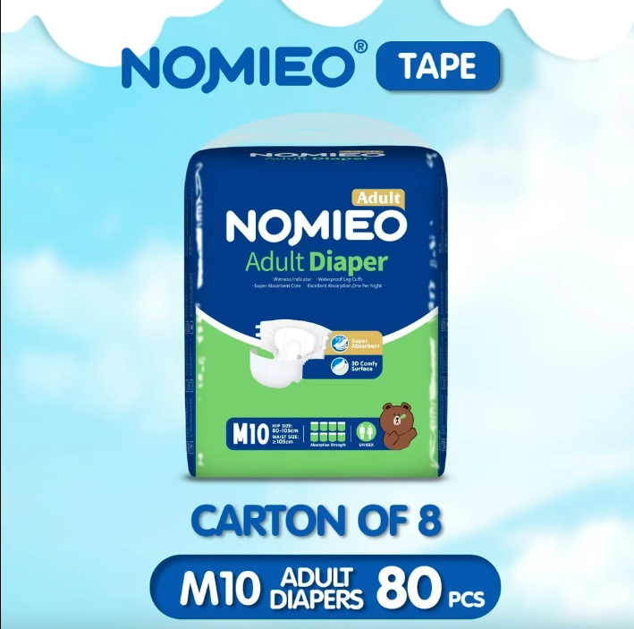 [CARTON] NOMIEO Adult Diaper - Tape M 10s_0
