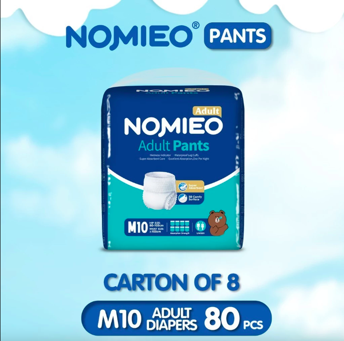 [CARTON] NOMIEO Adult Diaper - Pants M 10s