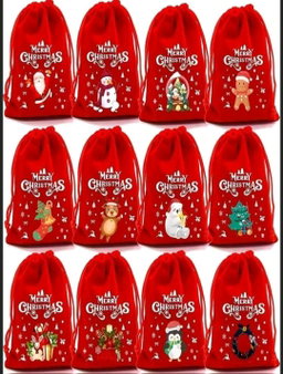 Mini Christmas Bag 9x10 cm 
