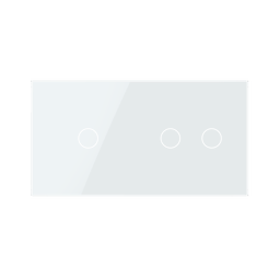 Panneau double 3 commandes Blanc