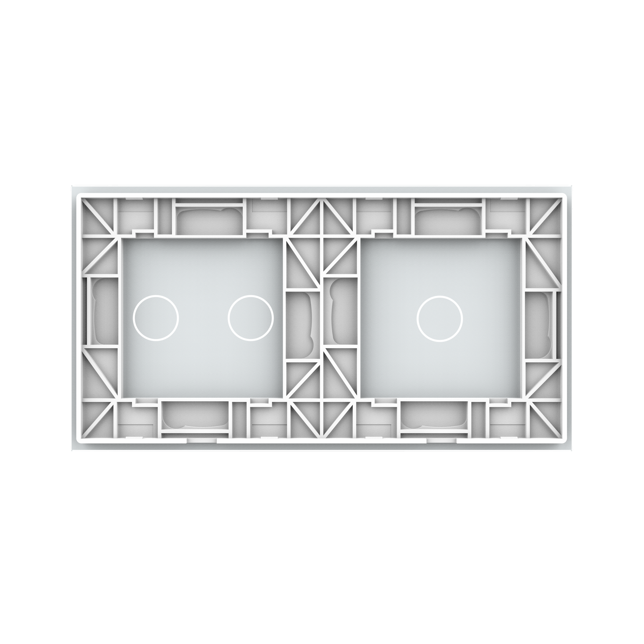 Panneau double 3 commandes Blanc_2