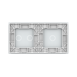 Panneau double 3 commandes Blanc