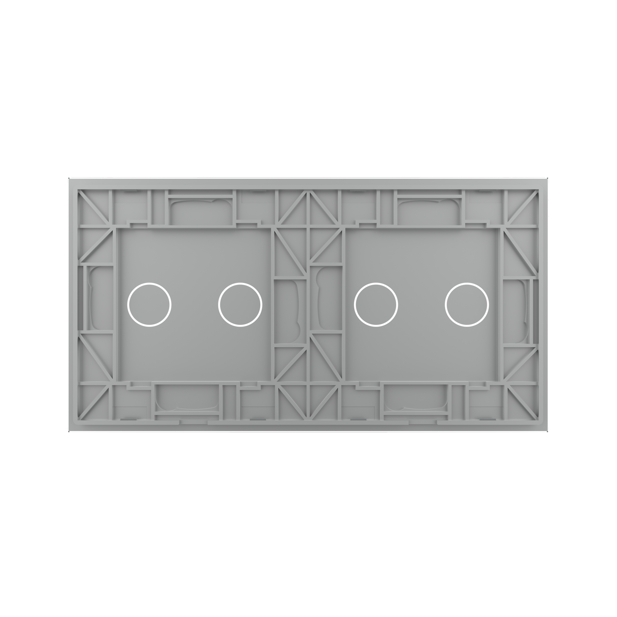 Panneau double 4 commandes gris_2