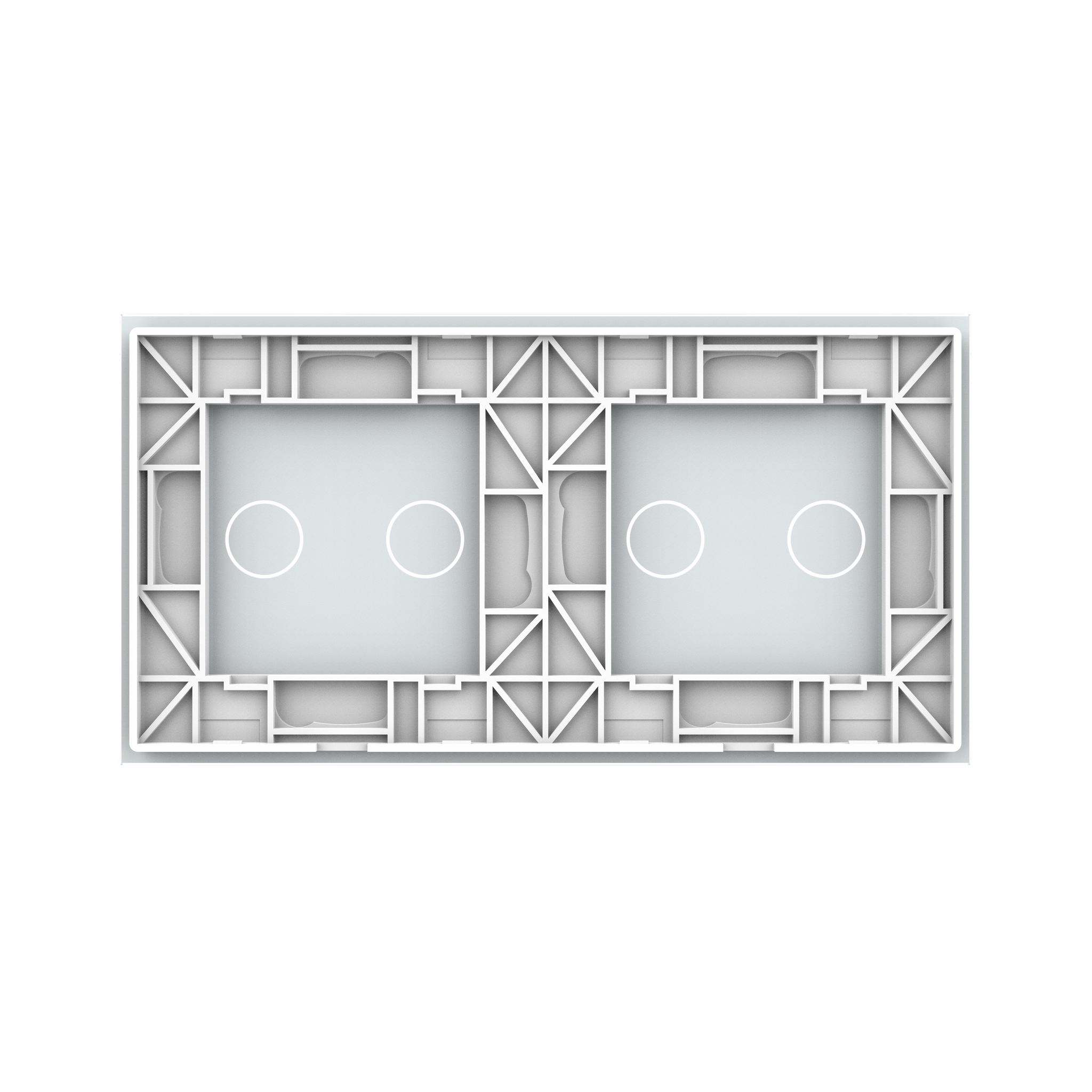 Panneau double 4 commandes blanc_2