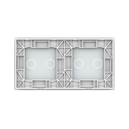 Panneau double 4 commandes blanc