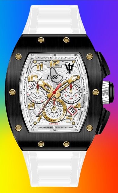Limited Edition Barbados Independence Timepiece- White 1-58