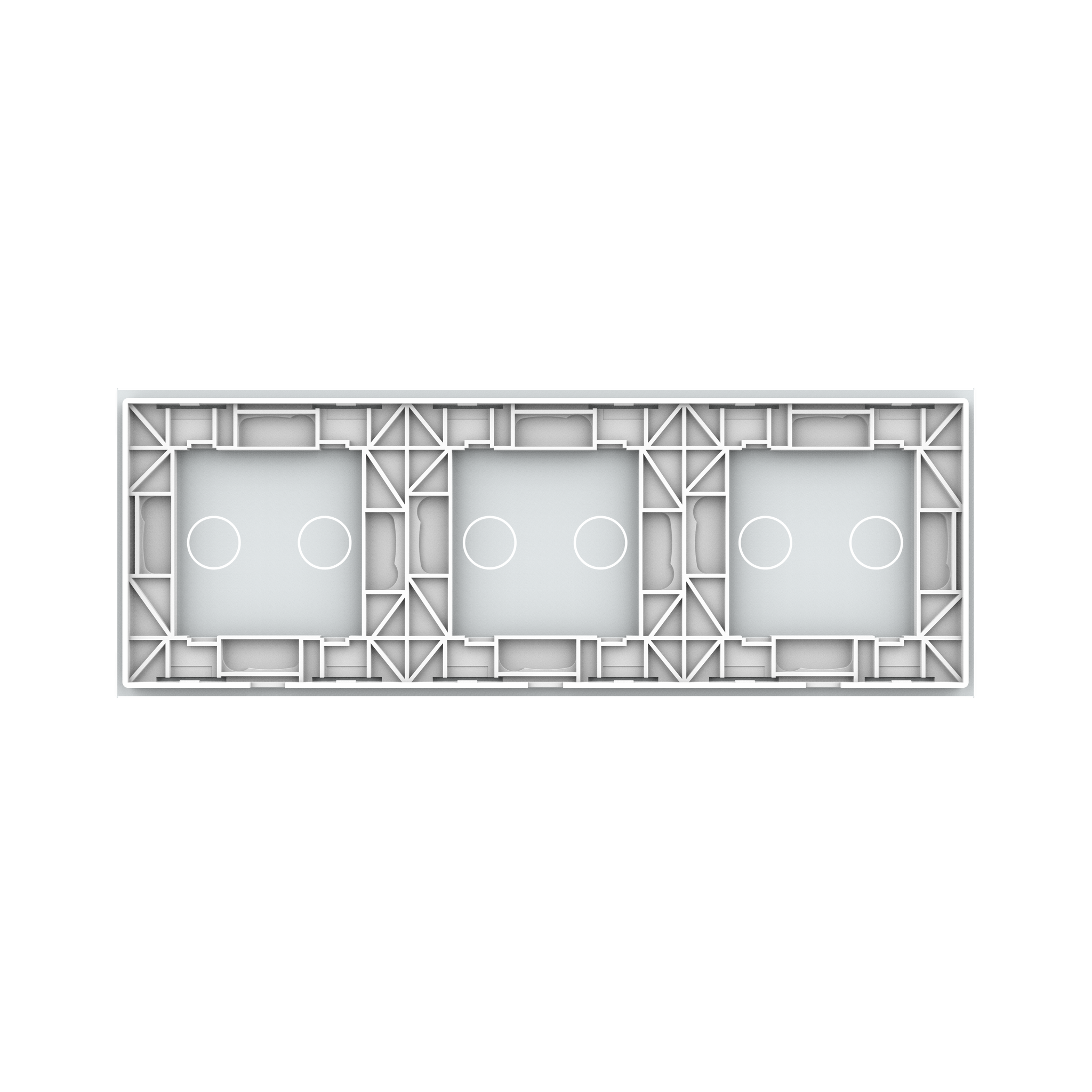 Panneau triple 6 commandes blanc_2