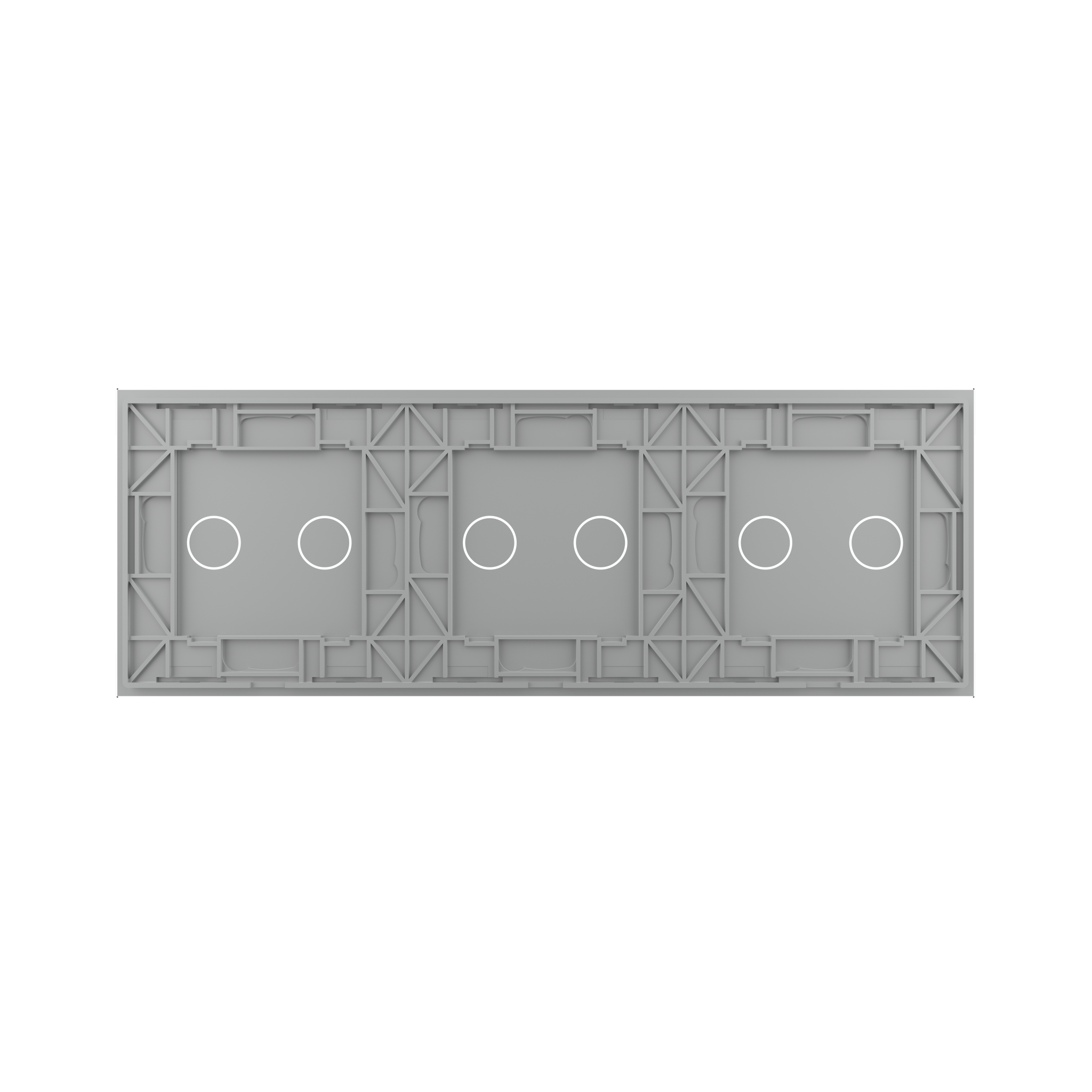 Panneau triple 6 commandes gris_2
