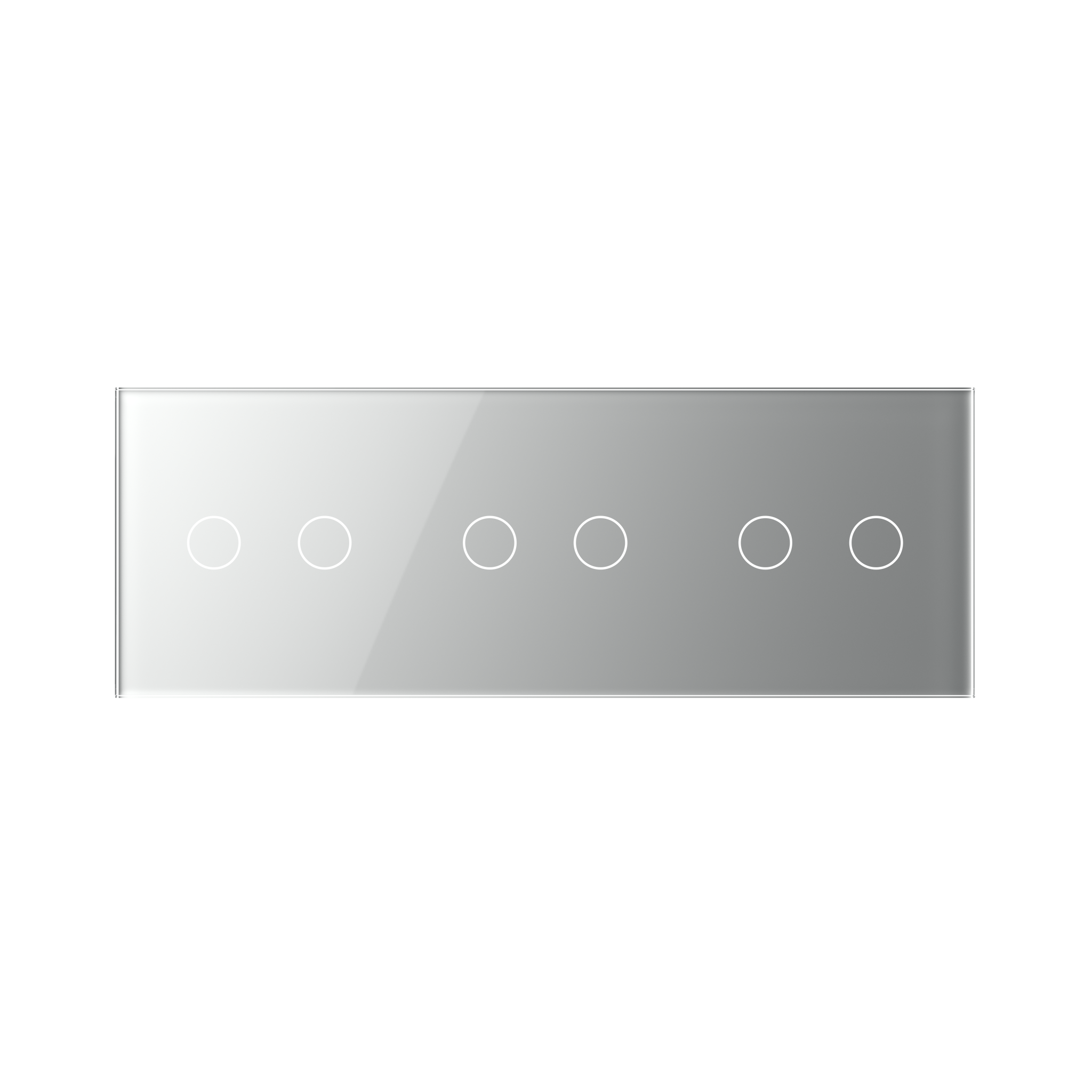 Panneau triple 6 commandes gris_0